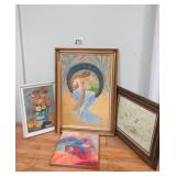Oil On Canvas Framed Artwork