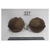 Pair Of Vintage Toledo Torch Smudge Pots