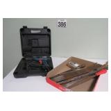 Electric Drill, Files & Chisel