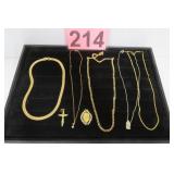 Gold Tone Jewelry Lot