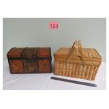 Weaved Storage Chest & Picnic Basket