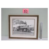 Framed Michael Smith Signed & # 'Arcade & Attica'