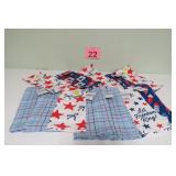 12 New Patriotic Cotton Kitchen Towels