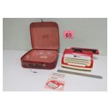 Vtg Sears Holiday Typewriter w/ Case