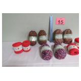Christmas Cotton - Peaches & Cream Yarn Lot