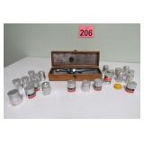 Nordson Film Thickness Gage & Alum. Film Canisters