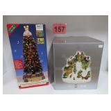 Fiber Optic Village & Christmas Tree