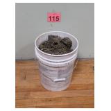 Bucket Of Coiled Roofing Nails