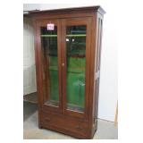 Double Glass Door Gun Cabinet 16x37x74'
