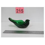 Fenton Green Glass Votive Holder