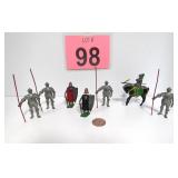 Vtg Lead Crusader Knight Figures