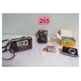 Camera Lot w/ Vtg Keystone Everflash & More