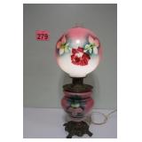 Nice Antique Gone w/ The Wind Lamp 27' Tall