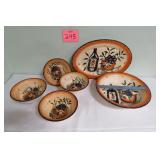Lg Bowl - 4 Bowl Set & Tray