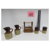 Stoneware S&P Set & Pitchers / Jugs