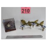 Elgin Mini Watch Fishing Pole & Brass Rack