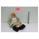 Vtg Grandma Nurse Folk Art Doll