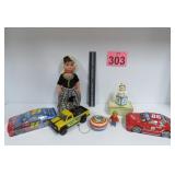 Toys w/ Vintage Yo-Yo, Doll, Truck & More