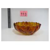 Indiana Amber Glass Bowl
