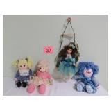Porcelain Swing Doll & More