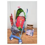 Stroller - Monitors - Fishing Pole - Blanket