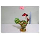 Nice Dale Tiffany Art Glass Rooster Hand Blown