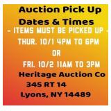 Pick Up Dates & Times