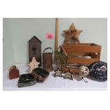 Primitive Decor w/ Wood Crate