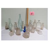 Lg Lot Vtg Glass Bottles