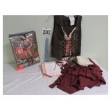 Ladies Costumes XL Pirate & Med. Cheer Girl