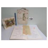 Calendars 1896 & 1900 - Chateau Henri IV Vtg Menu