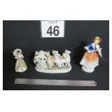 Vtg Porcelain Figures - Japan