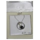 New 10kt White Gold w/ Fresh Water Pearls