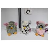 3 Furby - 1990's Tiger Electronics