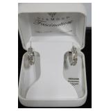 New 14kt Wh Gold Earrings 1.9 Gr.