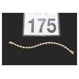 .925 Sterling Silver Bracelet 8' Long