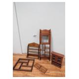 Vtg Wall Shelves, Dispenser & More