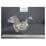 Art Glass Vtg Peacock Murano Hand Blown Glass