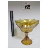 Vtg Marigold Carnival Pedestal