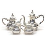 4 pc Sterling Silver Gayer & Krauss Coffee Tea Set 4 pc Sterling Silver Gayer & Krauss Coffee Tea Set