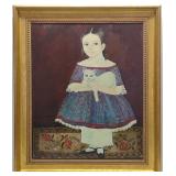 Jeanne Davies (b. 1936) Oil on Canvas Girl w/ Cat Jeanne Davies (b. 1936) Oil on Canvas Girl w/ Cat