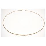 18K Yellow Gold Woven Wire Necklace (18' long) 18K Yellow Gold Woven Wire Necklace (18' long)