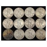(12) Walking Liberty Half Dollar US Coins (12) Walking Liberty Half Dollar US Coins
