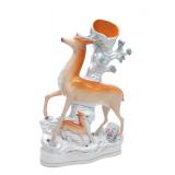English Staffordshire Stag & Fawn Spill Vase English Staffordshire Stag & Fawn Spill Vase