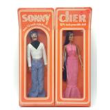 (2) 1976 Mego Sonny & Cher 12' Toy Dolls in Box (2) 1976 Mego Sonny & Cher 12' Toy Dolls in Box