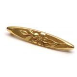 Art Nouveau 14K Gold Floral Bar Pin / Brooch Art Nouveau 14K Gold Floral Bar Pin / Brooch