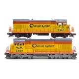 2 Lionel Chessie 8061 & 8560 Diesel Locomotives 2 Lionel Chessie 8061 & 8560 Diesel Locomotives