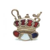 10K Gold & Enamel Order of Odd Fellows Lapel Pin 10K Gold & Enamel Order of Odd Fellows Lapel Pin