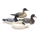 4 Roger & Jess Urie Miniature Duck & Swan Decoys 4 Roger & Jess Urie Miniature Duck & Swan Decoys