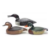 3 Bill Coleman & Ron Ginn Miniature Duck Decoys 3 Bill Coleman & Ron Ginn Miniature Duck Decoys